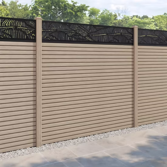 Anti UV Waterproof WPC Fence Garden Use Wood Plastic Composite Fencing