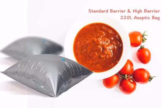220L High Barrier Aseptic Bag Plastic Package for Tomato Paste